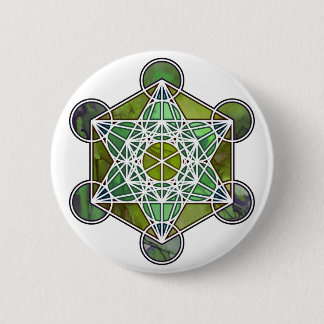 Badge Rond 5 Cm GreenMetatronCube