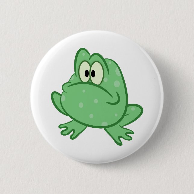 Badge Rond 5 Cm Grenouille (Devant)