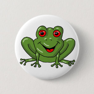 Badge Rond 5 Cm grenouille
