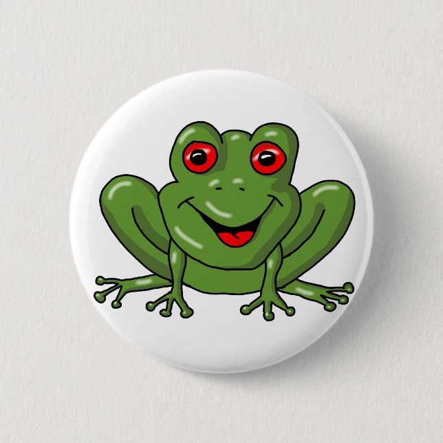 Badge Rond 5 Cm grenouille (Devant)