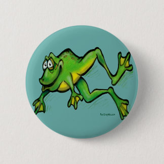 Badge Rond 5 Cm Grenouille