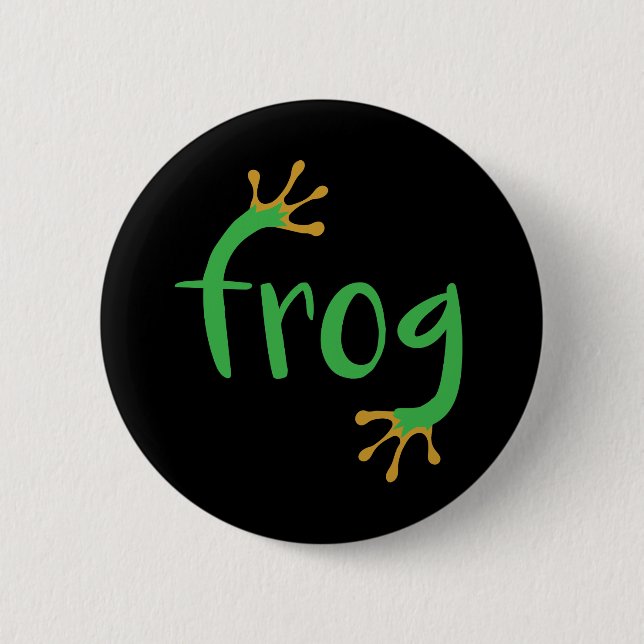 Badge Rond 5 Cm Grenouille (Devant)