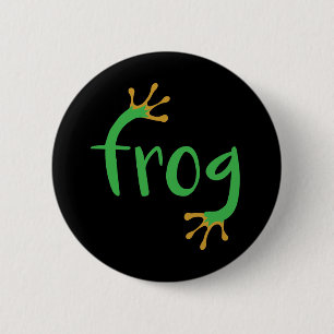Badge Rond 5 Cm Grenouille