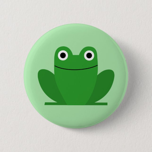 Badge Rond 5 Cm Grenouille (Devant)