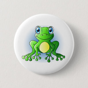 Badge Rond 5 Cm Grenouille
