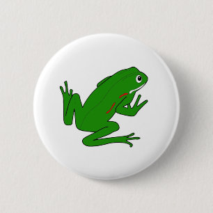 BADGE ROND 5 CM GRENOUILLE