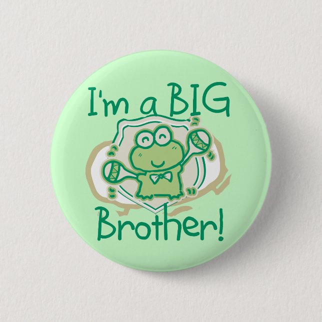 Badge Rond 5 Cm Grenouille Big Brother (Devant)