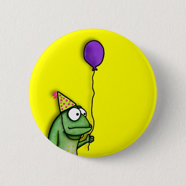Badge Rond 5 Cm Grenouille de partie (Devant)