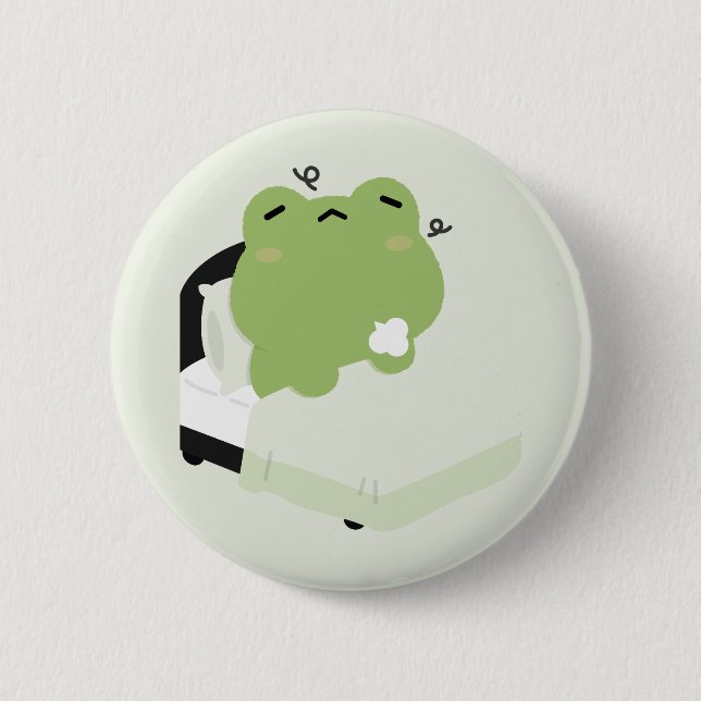 Badge Rond 5 Cm Grenouille mignonne (Devant)