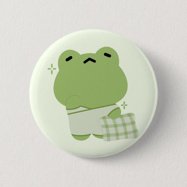 Badge Rond 5 Cm Grenouille mûre (Devant)