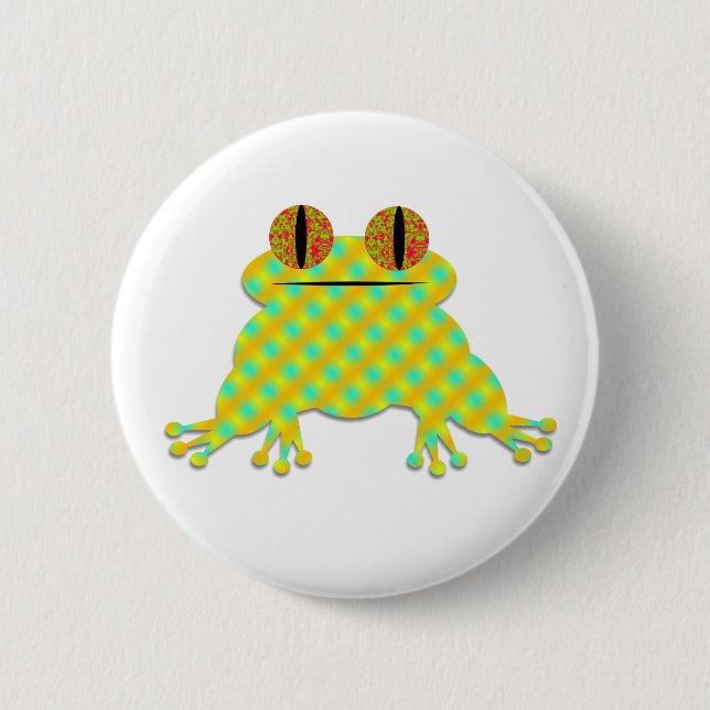 Badge Rond 5 Cm Grenouille mûre (Devant)