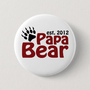 Badge Rond 5 Cm griffe d'ours de papa 2012