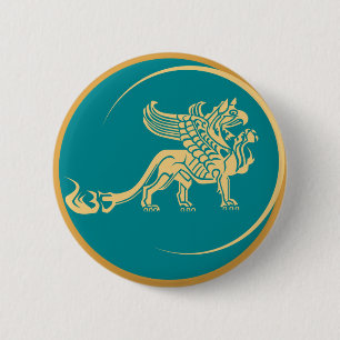 Badge Rond 5 Cm griffin gothique