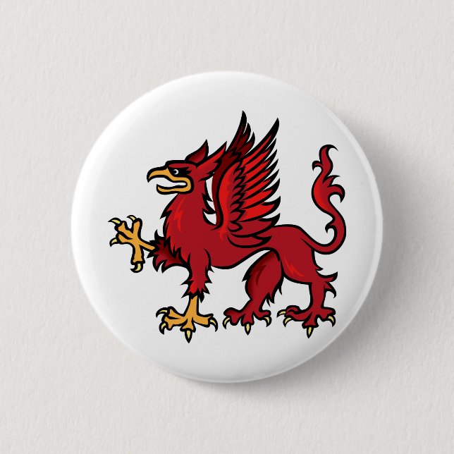Badge Rond 5 Cm Griffon (Devant)