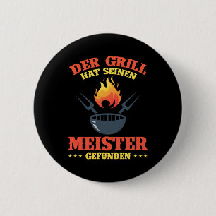 Badge Rond 5 Cm Grill Barbecue BBQ Grillmeister Chef Grillchef Gif