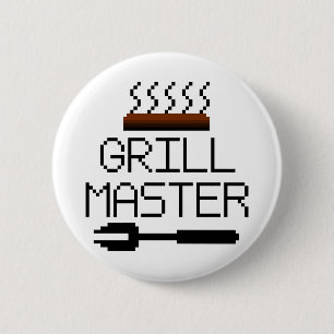 BADGE ROND 5 CM GRILL MASTER