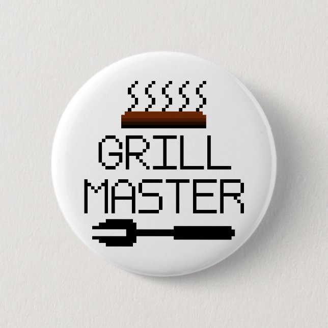 BADGE ROND 5 CM GRILL MASTER (Devant)