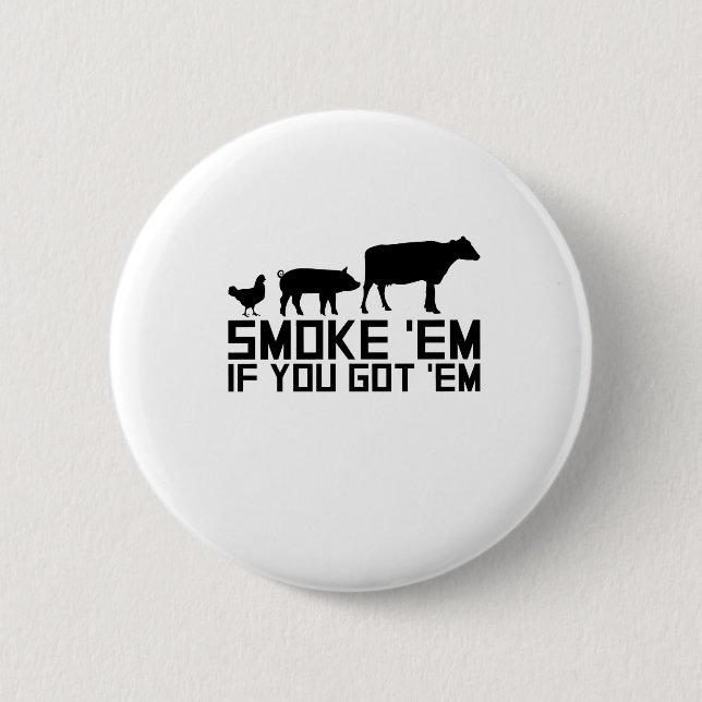 Badge Rond 5 Cm Grillez tout entier griller le GIF drôle les (Devant)