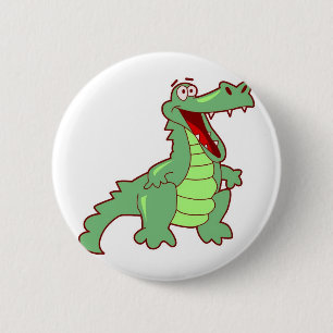 Badge Rond 5 Cm Grimacerie de l'alligator