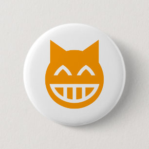 Badge Rond 5 Cm Grimacerie du chat d'Emoji