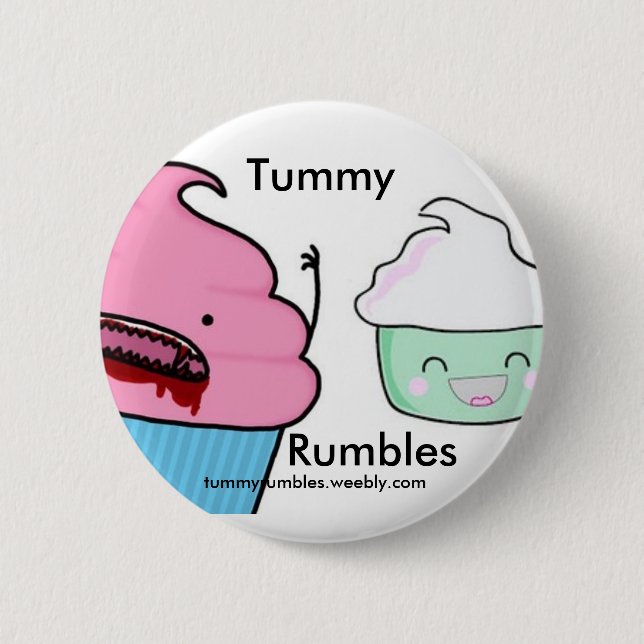 Badge Rond 5 Cm grondements de ventre (Devant)