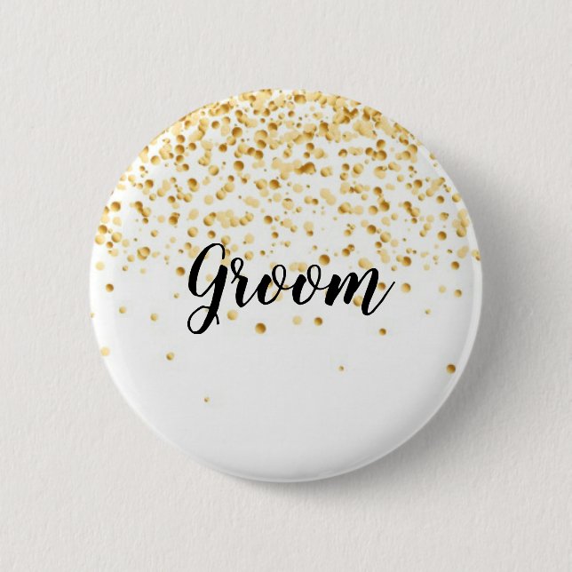 Badge Rond 5 Cm Groom (Devant)