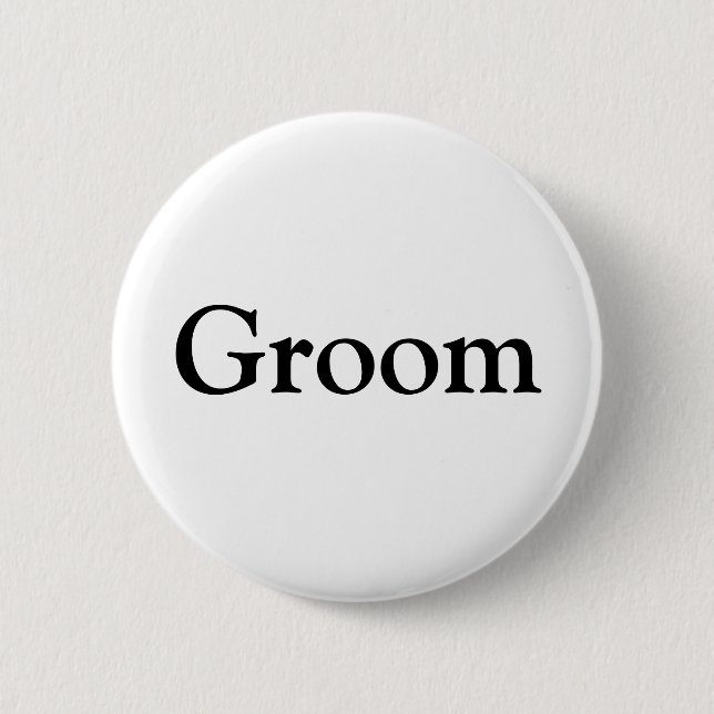 Badge Rond 5 Cm Groom (Devant)