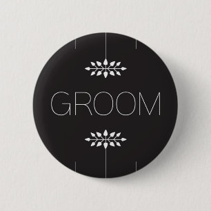 Badge Rond 5 Cm Groom Button