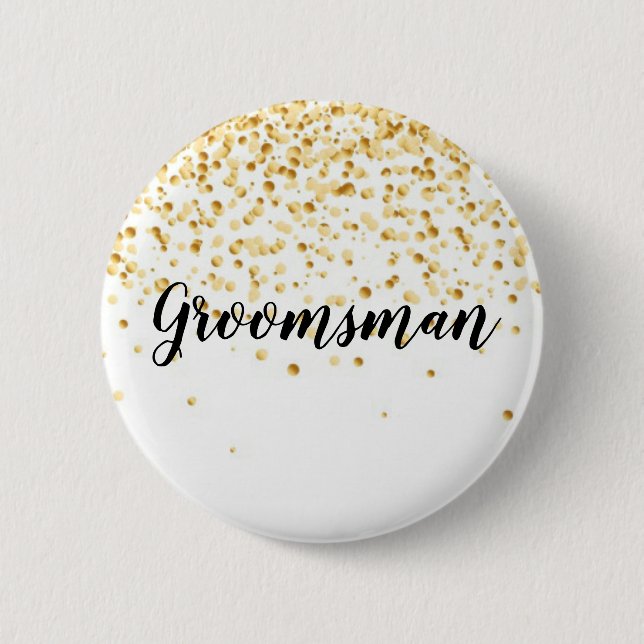 Badge Rond 5 Cm Groomsman (Devant)