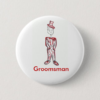 Badge Rond 5 Cm Groomsman Bachelor Party