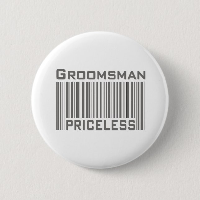 Badge Rond 5 Cm Groomsman inestimable (Devant)