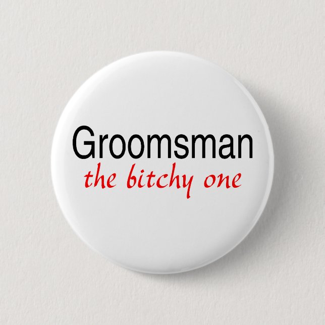 Badge Rond 5 Cm Groomsman (le garce) (Devant)