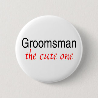 Badge Rond 5 Cm Groomsman (le mignon)