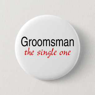 Badge Rond 5 Cm Groomsman (le simple)