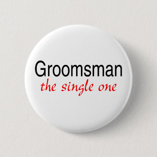 Badge Rond 5 Cm Groomsman (le simple)