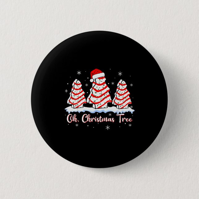 Badge Rond 5 Cm Groovy Oh Christmas Tree Cakes Debbie Beckey Jen C (Devant)