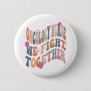Badge Rond 5 Cm Groovy Oncology Infirmière Retro Heme Onc Infirmiè