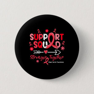 Badge Rond 5 Cm Groovy Support Squad Ruban Rouge Sensibilisation a