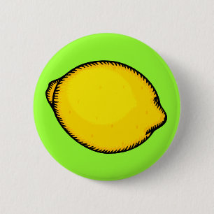 Badge Rond 5 Cm Gros citron