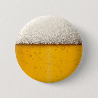 Badge Rond 5 Cm Gros plan sur les bulles de bière