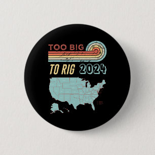Badge Rond 5 Cm Gros pour truquer disant Trump 2024 Drôle de citat