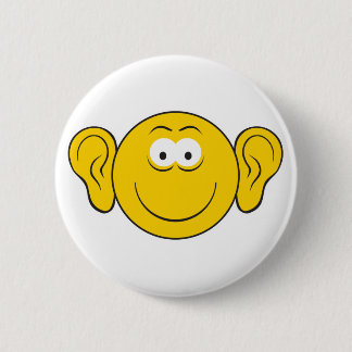 Badge Rond 5 Cm Gros visage des oreilles