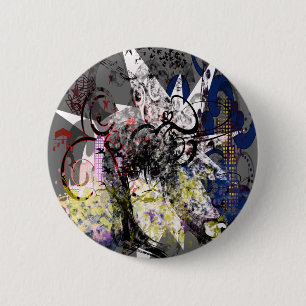 Badge Rond 5 Cm Gros yeux