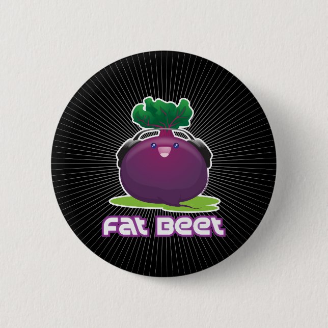 Badge Rond 5 Cm Grosse betterave (Devant)