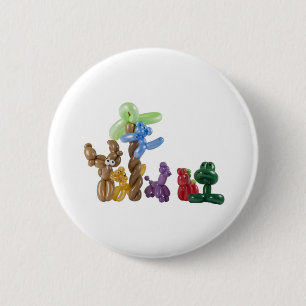Badge Rond 5 Cm groupe animal de ballon