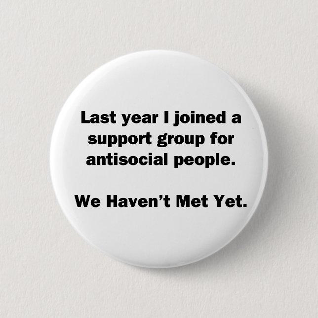 Badge Rond 5 Cm Groupe antisocial (Devant)