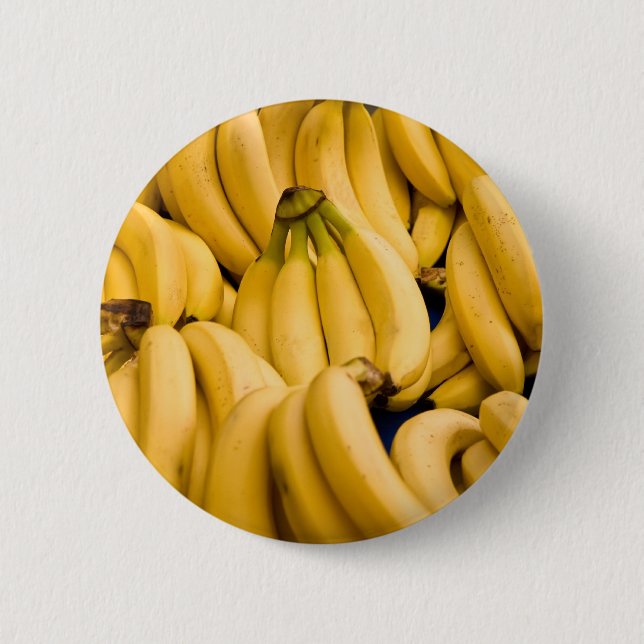 Badge Rond 5 Cm Groupe de bananes mûres (Devant)