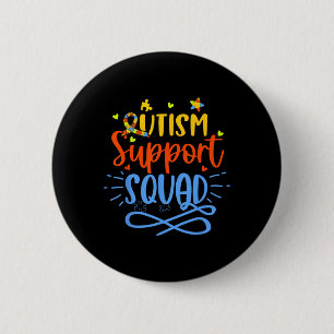 Badge Rond 5 Cm Groupe de la famille de Sensibilisation sur l'auti