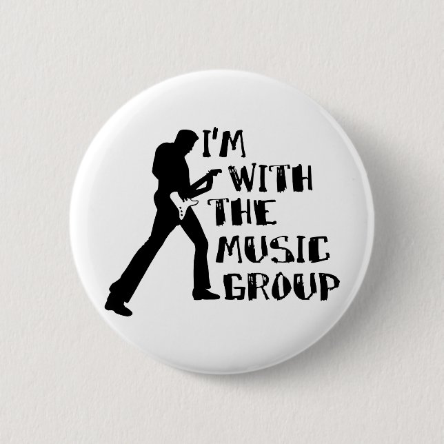Badge Rond 5 Cm Groupe de musique (Devant)