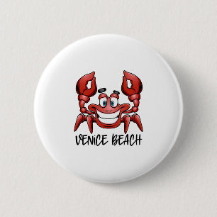 Badge Rond 5 Cm Groupe de vacances à Venice Beach Californie Flori